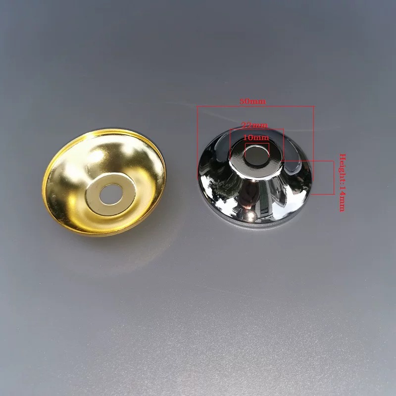 50mm Horn-Shaped Lamp Cover Chrome and Gold