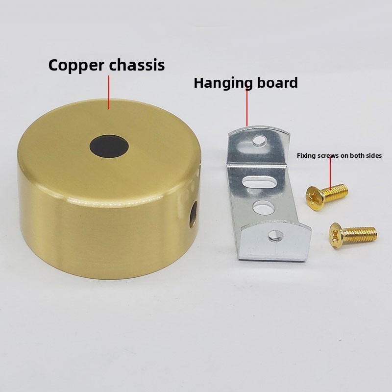 Copper Ceiling Mount Base with Hanging Board