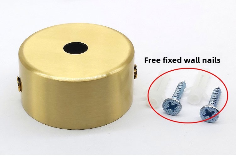 Copper Ceiling Mount Base with Wall Nails