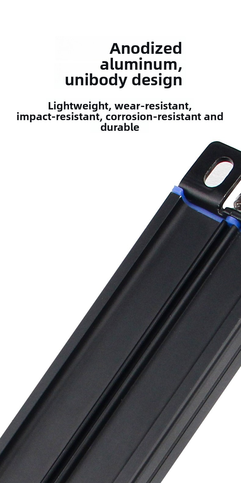 H5 Anodized Aluminum Unibody Construction