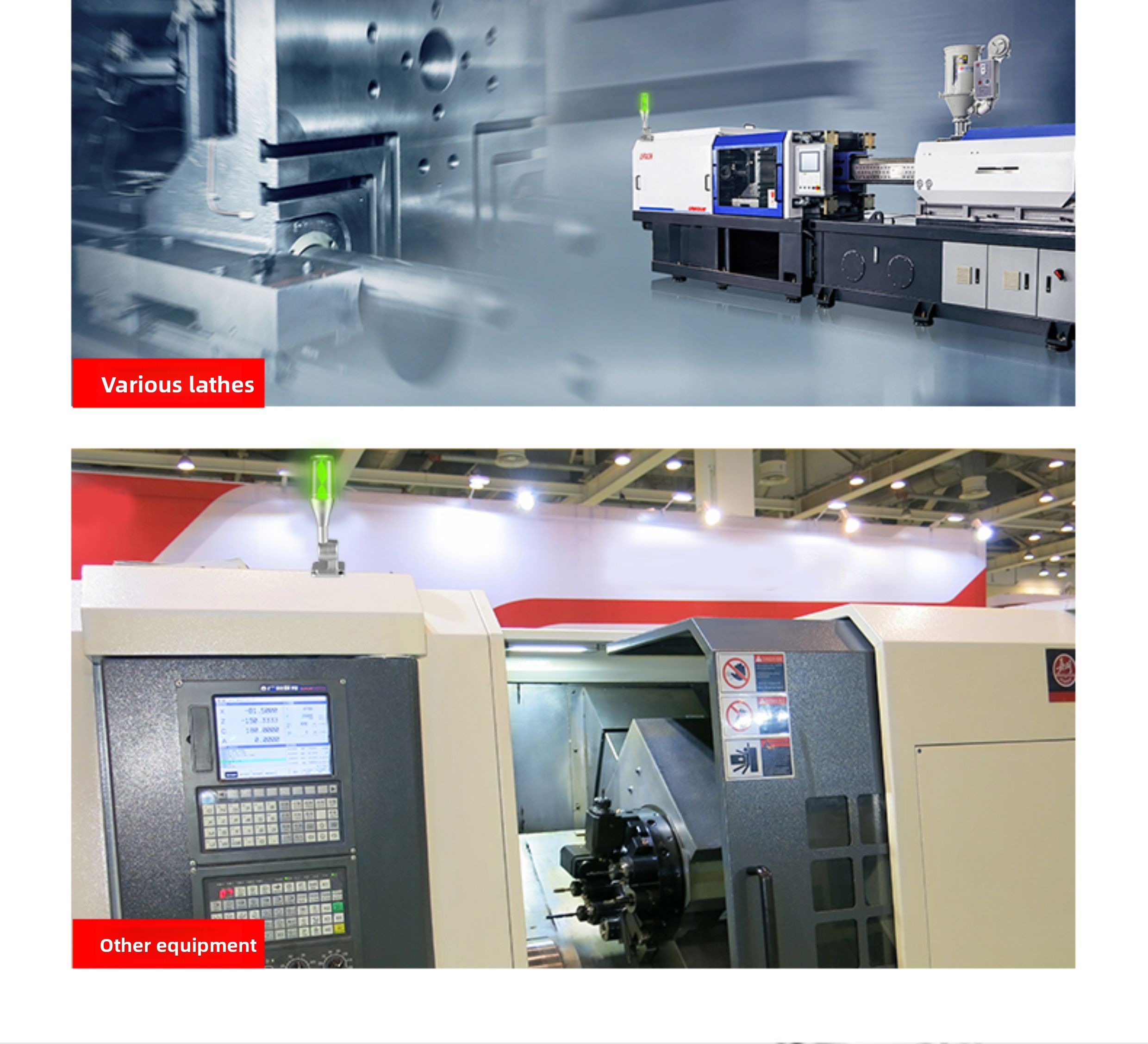 EXZS50NXB Warning Light for Lathes and Other Equipment